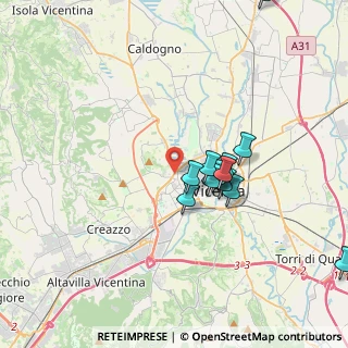 Mappa Via Brigata Regina, 36100 Vicenza VI, Italia (3.44667)