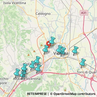 Mappa Via Brigata Regina, 36100 Vicenza VI, Italia (4.60231)