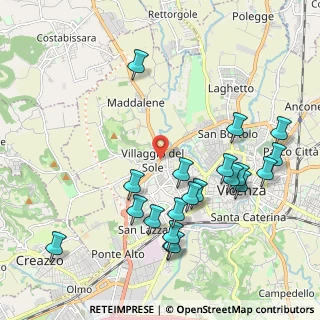 Mappa Via Brigata Regina, 36100 Vicenza VI, Italia (2.234)