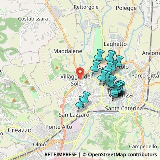 Mappa Via Brigata Regina, 36100 Vicenza VI, Italia (1.7085)
