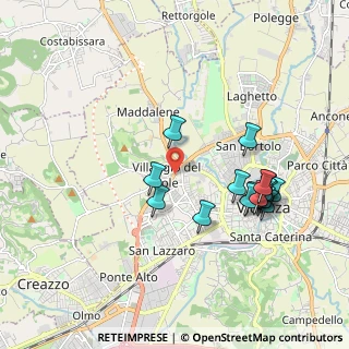 Mappa Via Brigata Regina, 36100 Vicenza VI, Italia (1.8725)