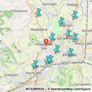 Mappa Via Brigata Regina, 36100 Vicenza VI, Italia (2.09727)