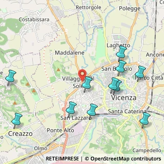 Mappa Via Brigata Regina, 36100 Vicenza VI, Italia (2.47182)