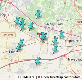 Mappa Via Europa, 25038 Rovato BS, Italia (3.49462)