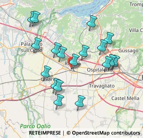 Mappa Via Europa, 25038 Rovato BS, Italia (7.32944)