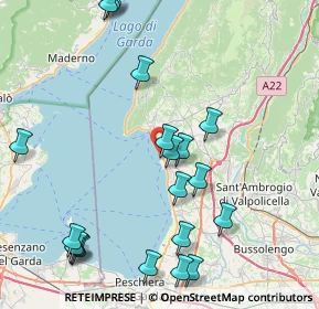 Mappa Pappagallo beach bar, 37011 Bardolino VR, Italia (9.804)