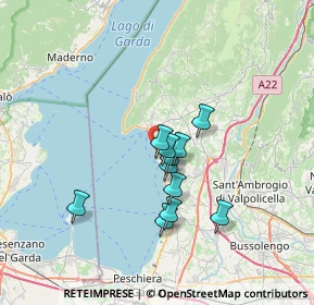 Mappa Pappagallo beach bar, 37011 Bardolino VR, Italia (5.15182)