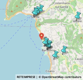 Mappa Pappagallo beach bar, 37011 Bardolino VR, Italia (1.84083)