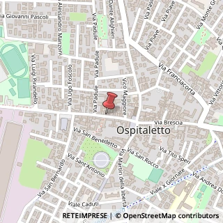 Mappa Via Domenico Ghidoni, 46, 25035 Ospitaletto, Brescia (Lombardia)