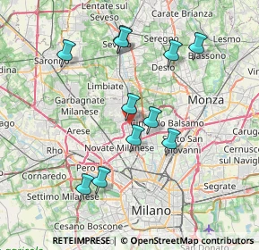 Mappa Via Gadames, 20037 Paderno Dugnano MI, Italia (7.20091)