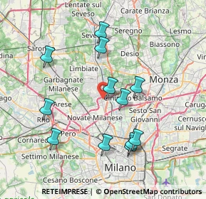 Mappa Via Gadames, 20037 Paderno Dugnano MI, Italia (7.48917)