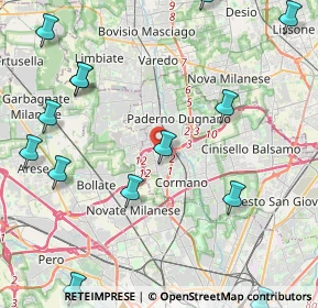Mappa Via Gadames, 20037 Paderno Dugnano MI, Italia (5.91733)