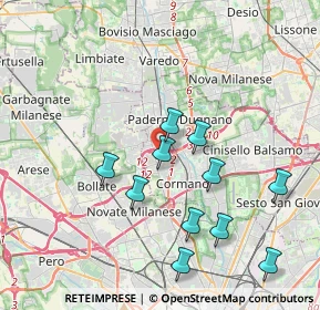 Mappa Via Gadames, 20037 Paderno Dugnano MI, Italia (3.82273)