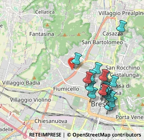 Mappa Via degli Incisori, 25127 Brescia BS, Italia (2.03889)