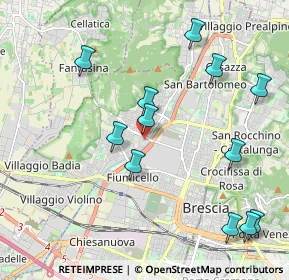 Mappa Via degli Incisori, 25127 Brescia BS, Italia (2.25417)