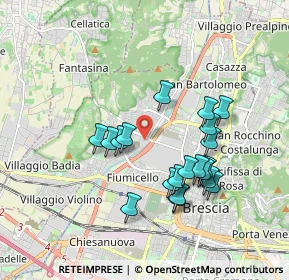 Mappa Via degli Incisori, 25127 Brescia BS, Italia (1.6875)