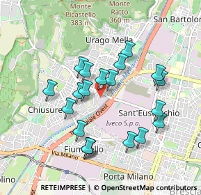 Mappa Via degli Incisori, 25127 Brescia BS, Italia (0.8515)