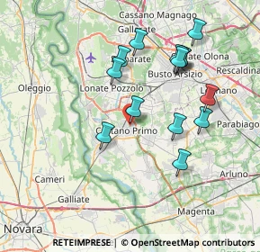Mappa Via Gallarate, 20022 Castano Primo MI, Italia (7.16)