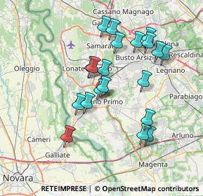 Mappa Via Gallarate, 20022 Castano Primo MI, Italia (6.736)