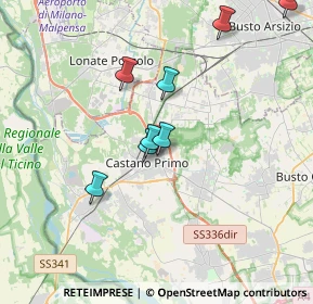 Mappa Via Gallarate, 20022 Castano Primo MI, Italia (4.90455)