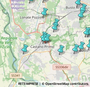 Mappa Via Gallarate, 20022 Castano Primo MI, Italia (5.2795)