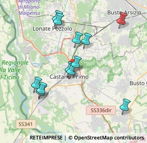 Mappa Via Gallarate, 20022 Castano Primo MI, Italia (3.695)