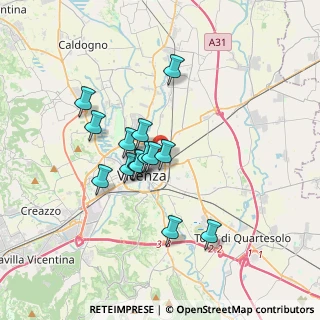 Mappa Via Alessandro Massaria, 36100 Vicenza VI, Italia (2.78)