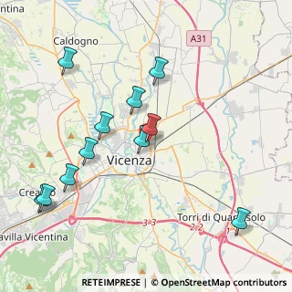 Mappa Via Alessandro Massaria, 36100 Vicenza VI, Italia (4.28)