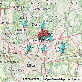 Mappa Via Voltaire, 20092 Cinisello Balsamo MI, Italia (4.39538)