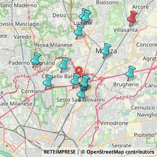 Mappa Via Voltaire, 20092 Cinisello Balsamo MI, Italia (3.86923)
