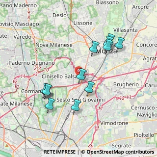 Mappa Via Voltaire, 20092 Cinisello Balsamo MI, Italia (3.79583)