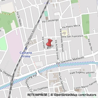 Mappa Via Gian Lorenzo Bernini, 1, 20022 Castano Primo, Milano (Lombardia)