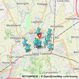 Mappa Viale Ferdinando Rodolfi, 36100 Vicenza VI, Italia (1.22)