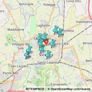 Mappa Viale Ferdinando Rodolfi, 36100 Vicenza VI, Italia (1.24636)