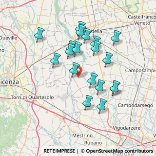 Mappa Via Borghetto II, 35016 Piazzola sul Brenta PD, Italia (6.87316)