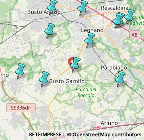 Mappa Via Fratelli Bandiera, 20034 San Giorgio Su Legnano MI, Italia (4.97545)