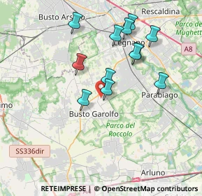 Mappa Via Fratelli Bandiera, 20034 San Giorgio Su Legnano MI, Italia (3.4325)