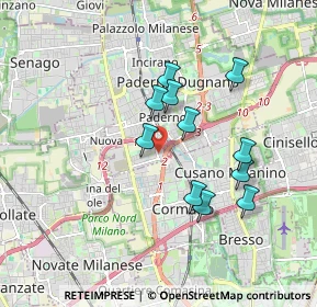 Mappa Via Brasile, 20037 Paderno Dugnano MI, Italia (1.54091)