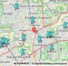 Mappa Via Brasile, 20037 Paderno Dugnano MI, Italia (2.73462)