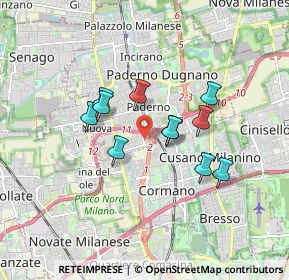 Mappa Via Brasile, 20037 Paderno Dugnano MI, Italia (1.35455)