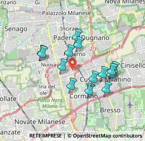 Mappa Via Brasile, 20037 Paderno Dugnano MI, Italia (1.54286)