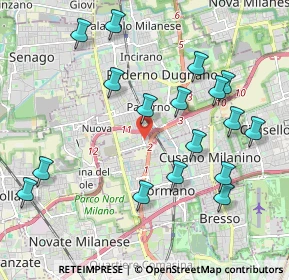 Mappa Via Brasile, 20037 Paderno Dugnano MI, Italia (2.18118)