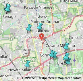 Mappa Via Brasile, 20037 Paderno Dugnano MI, Italia (2.79167)