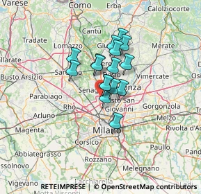 Mappa Via Brasile, 20037 Paderno Dugnano MI, Italia (8.20625)