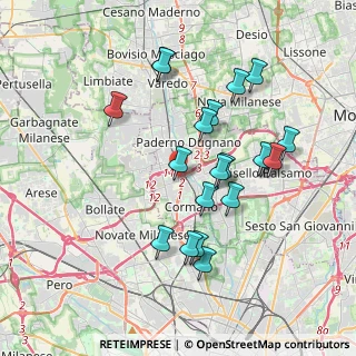 Mappa Via Brasile, 20037 Paderno Dugnano MI, Italia (3.6005)