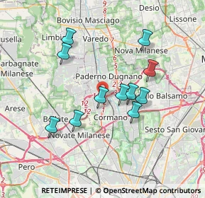Mappa Via Brasile, 20037 Paderno Dugnano MI, Italia (3.19364)