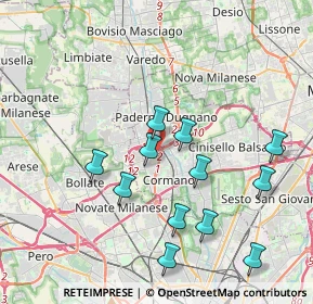 Mappa Via Brasile, 20037 Paderno Dugnano MI, Italia (3.88583)