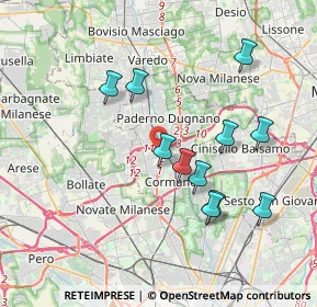 Mappa Via Brasile, 20037 Paderno Dugnano MI, Italia (3.58182)