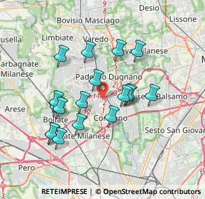 Mappa Via Brasile, 20037 Paderno Dugnano MI, Italia (3.25889)