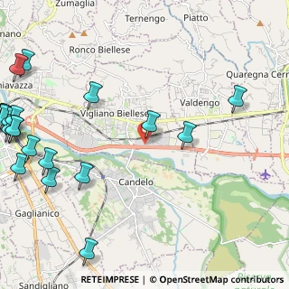 Mappa Via delle Fabbriche Nuove, 13856 Vigliano Biellese BI, Italia (3.3995)